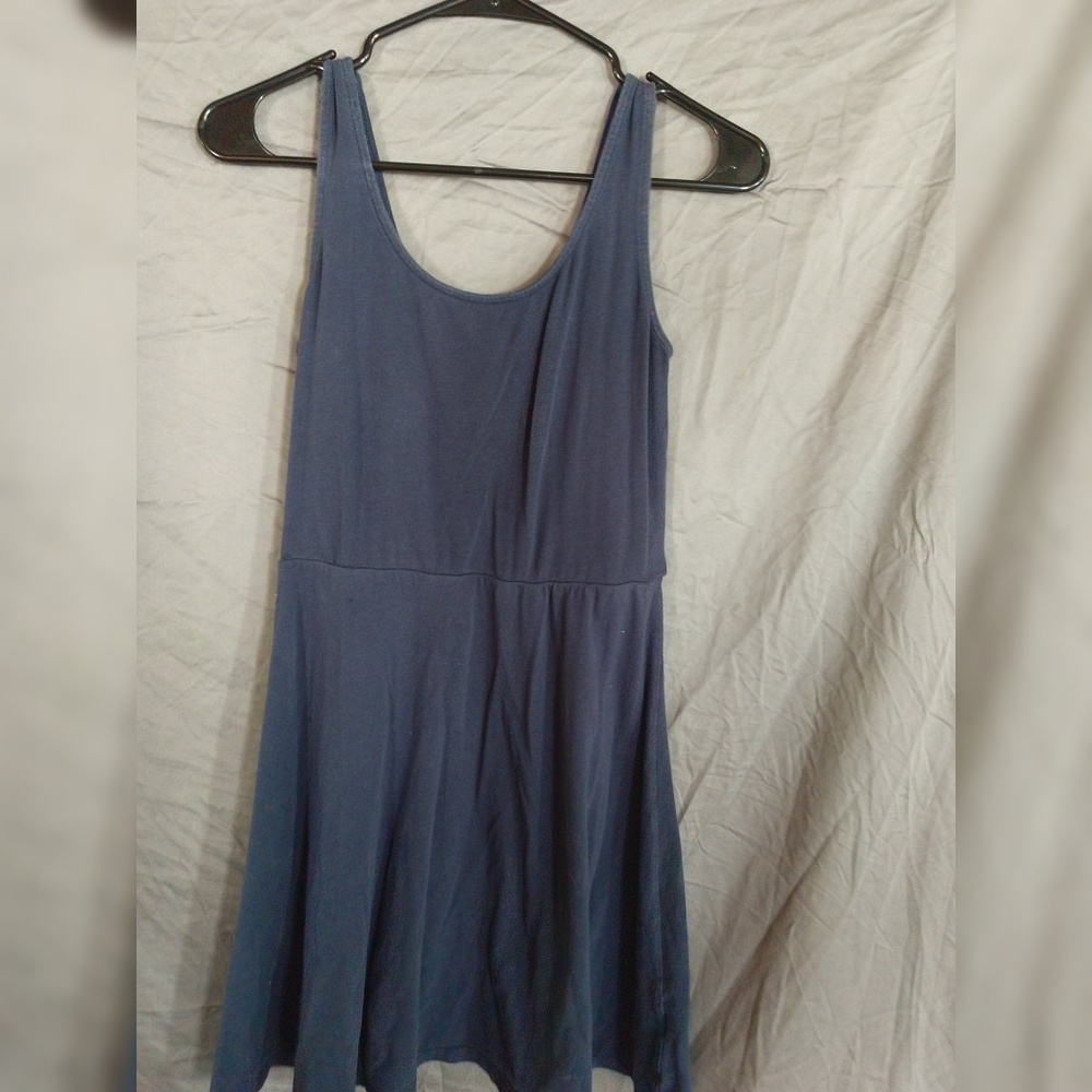 Navy blue skater dress
